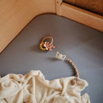 Mushie Stretchy Mini Crib Sheet Made with Organic Cotton Soft and Breathable Perfect Fit - 