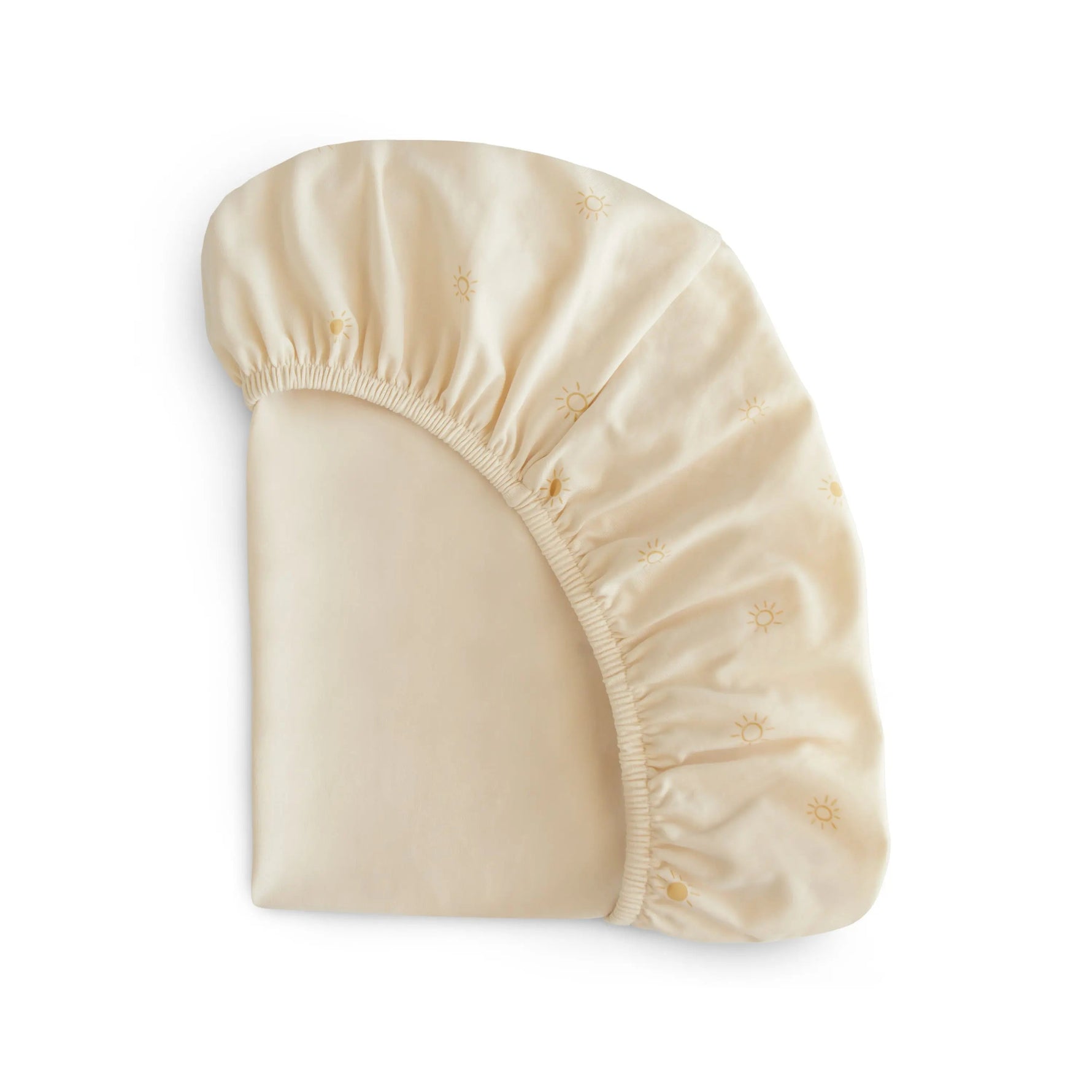 Mushie Organic Cotton Mini Crib Sheet for Breathable Comfort -