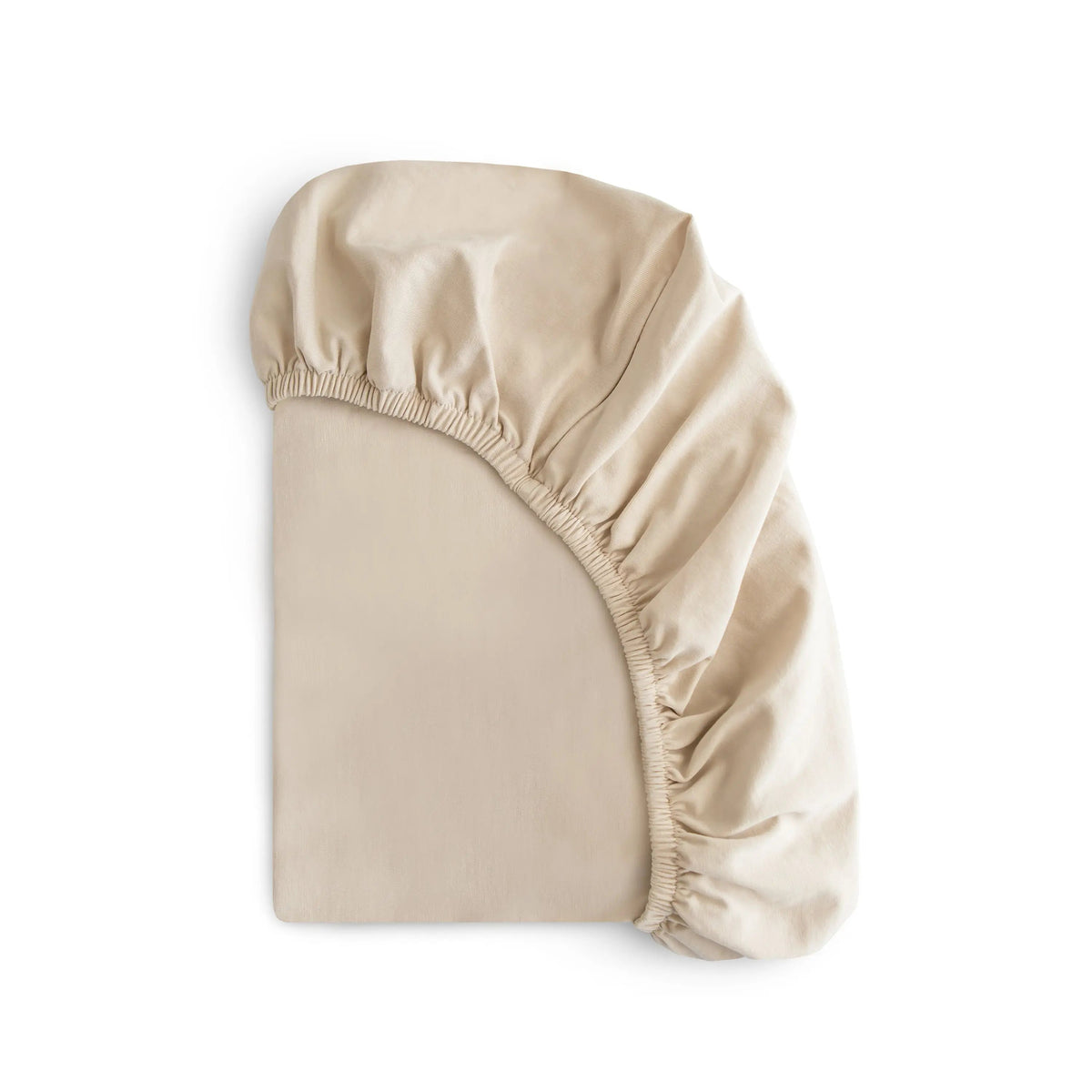 Mushie Organic Cotton Mini Crib Sheet for Breathable Comfort -