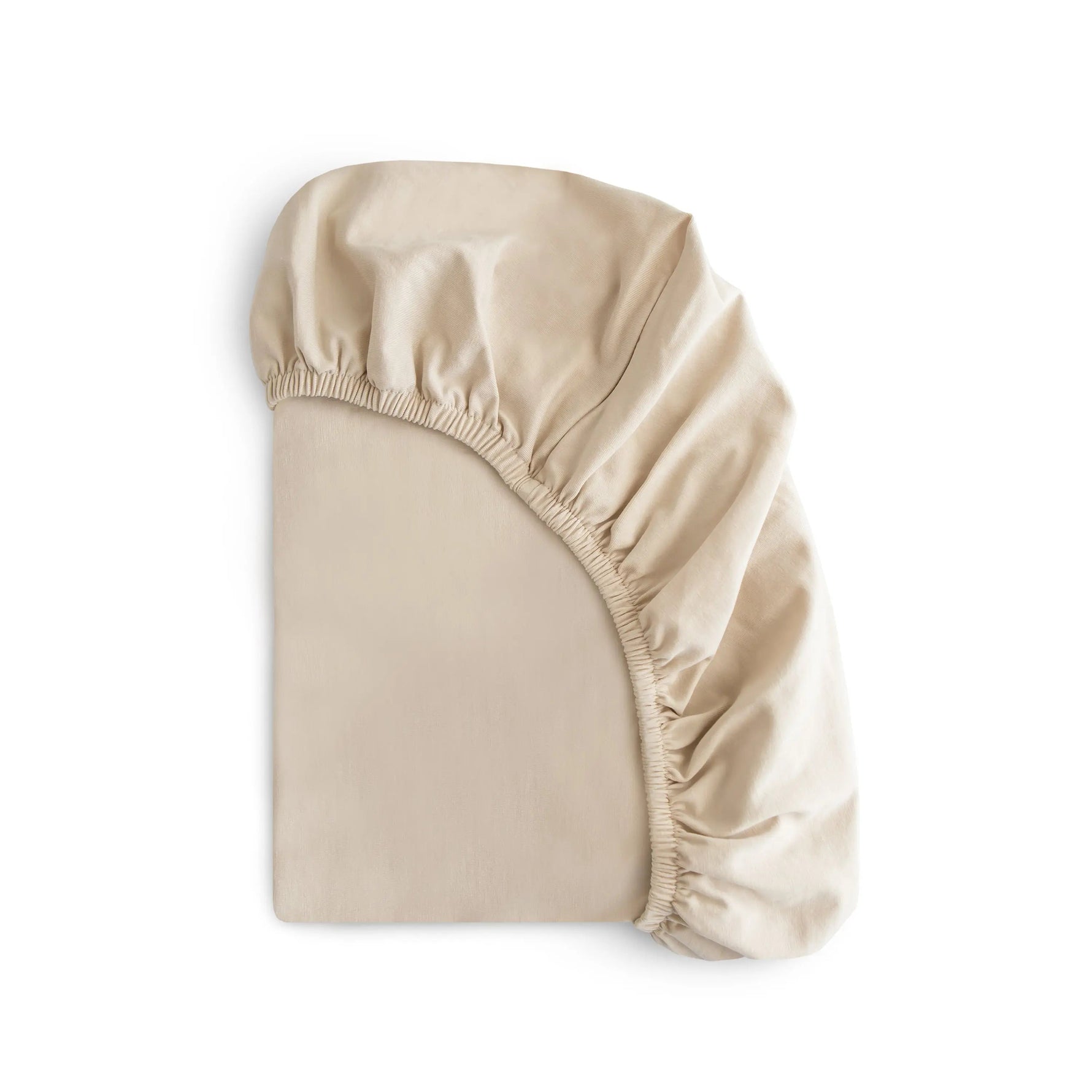 Mushie Organic Cotton Mini Crib Sheet for Breathable Comfort -