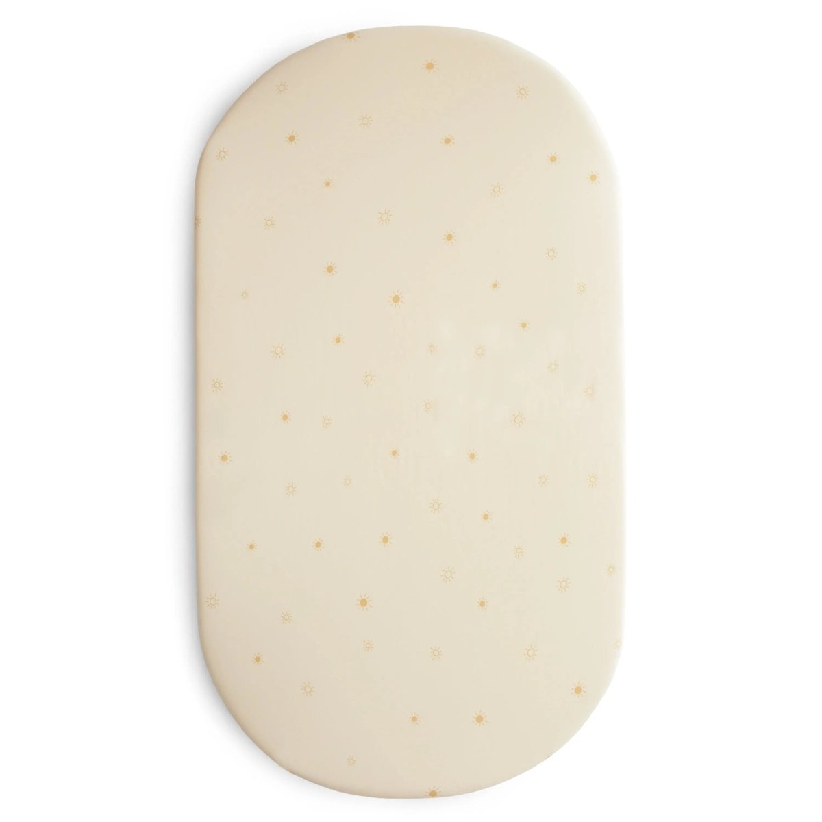 Mushie Stretchy Organic Cotton Bassinet Sheet for Babies with Fully Elastic Edges - 