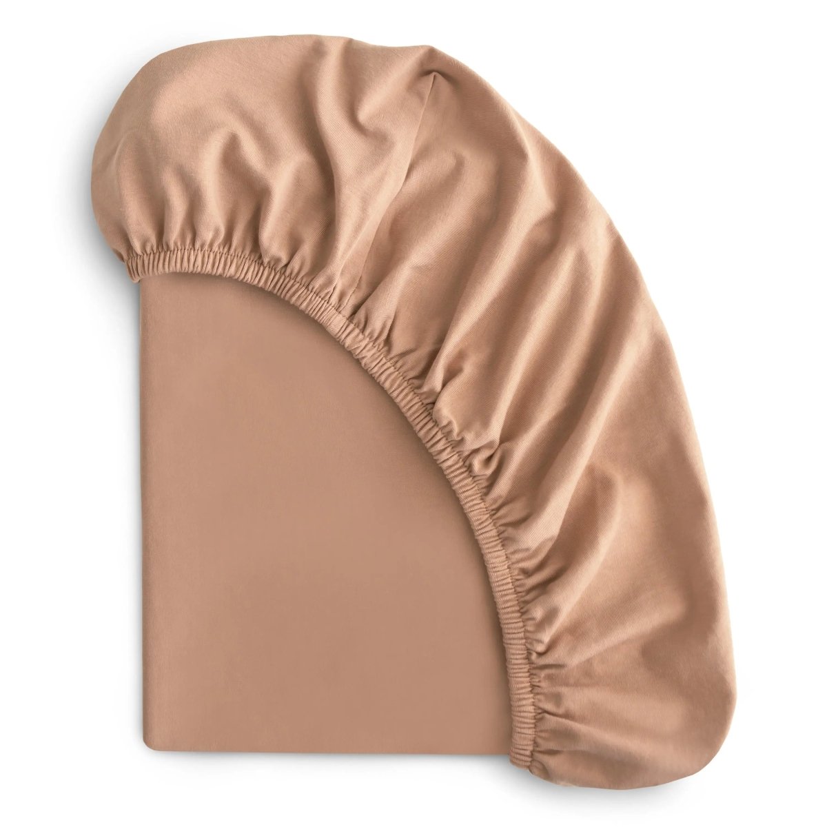 Mushie Stretchy Organic Cotton Bassinet Sheet for Babies with Fully Elastic Edges - 