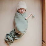 Mushie Stretchy Organic Cotton Bassinet Sheet for Babies with Fully Elastic Edges - 