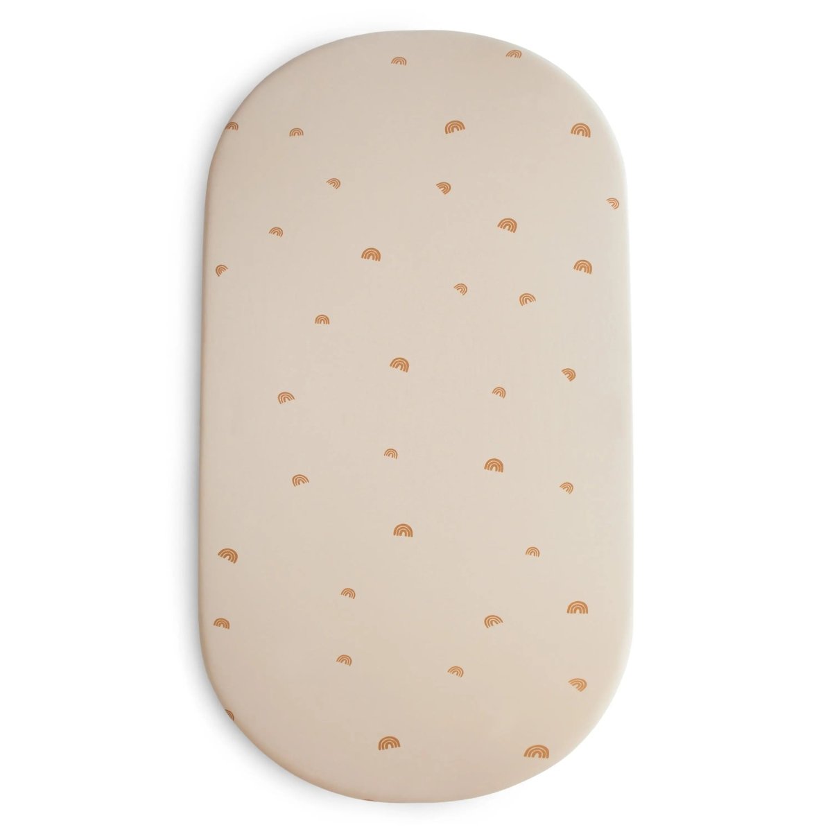 Mushie Stretchy Organic Cotton Bassinet Sheet for Babies with Fully Elastic Edges - 