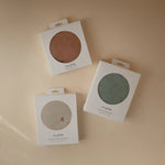 Mushie Stretchy Organic Cotton Crib Sheet Soft Breathable Pre - Washed with Elastic Edges - 