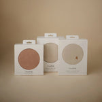 Mushie Stretchy Organic Cotton Crib Sheet Soft Breathable Pre - Washed with Elastic Edges - 