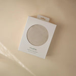 Mushie Stretchy Organic Cotton Crib Sheet Soft Breathable Pre - Washed with Elastic Edges - 