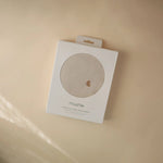 Mushie Stretchy Organic Cotton Crib Sheet Soft Breathable Pre - Washed with Elastic Edges - 