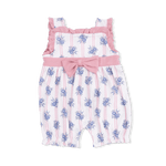 Angel Dear Stripe Dot Roses - Bow Playsuit - 