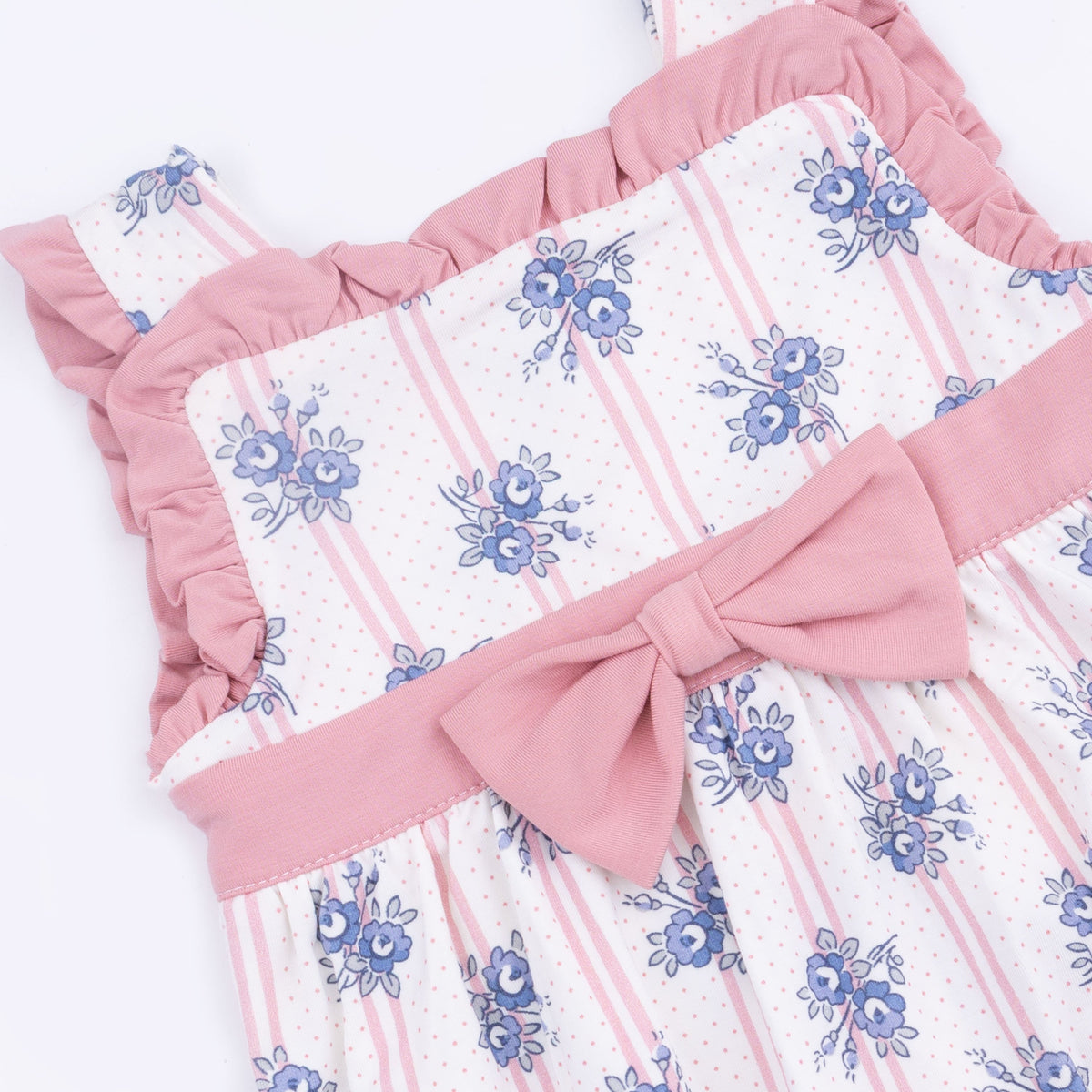 Angel Dear Stripe Dot Roses - Bow PlaysuitEveretts Place