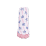 Angel Dear Stripe Dot Roses - Ruffle Blanket - 