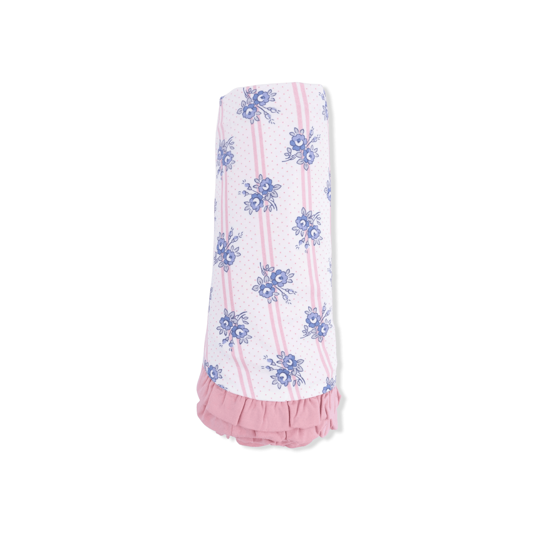 Angel Dear Stripe Dot Roses - Ruffle Blanket - 