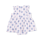 Angel Dear Stripe Dot Roses - Ruffle Bodysuit Dress - 