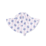 Stripe Dot Roses - Wide Brim Sun Hat - White, Pink, Pattern, Motif, Hat | Everetts Place