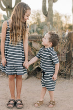 Mebie Baby Stripe Linen Dress - 