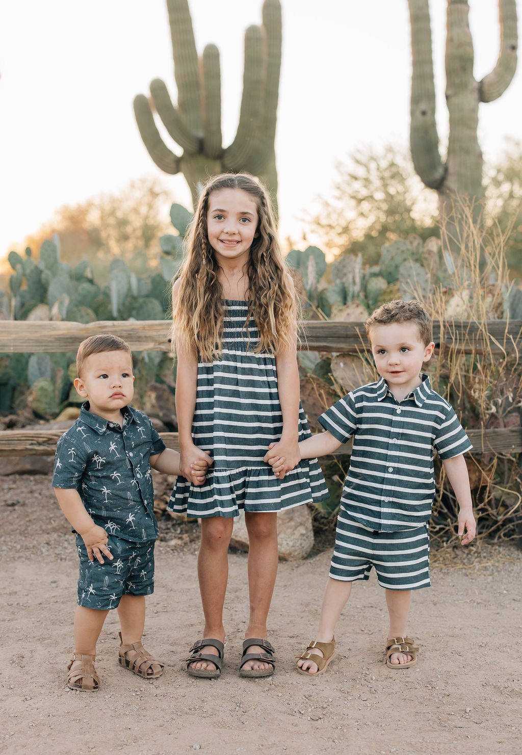 Mebie Baby Stripe Linen Dress - 