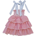 Stripe Ruffle Dress - Baby & Toddler Clothing, Dress, One-piece garment, Ruffle, Pink | Everetts Place