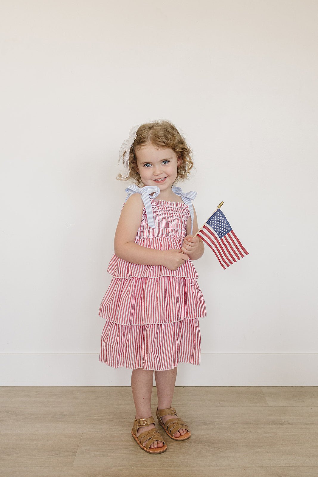 Mebie Baby Stripe Ruffle Dress - 