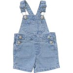 Mebie Baby Stripe Short Overalls - 
