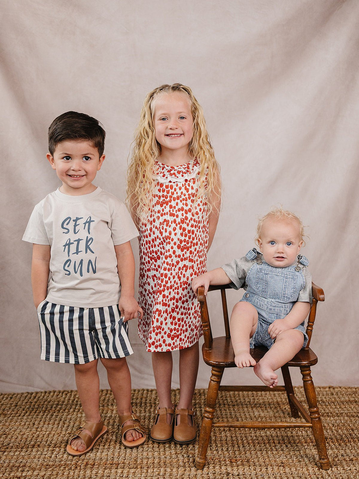 Mebie Baby Stripe Short Overalls - 