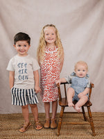 Mebie Baby Stripe Short Overalls - 