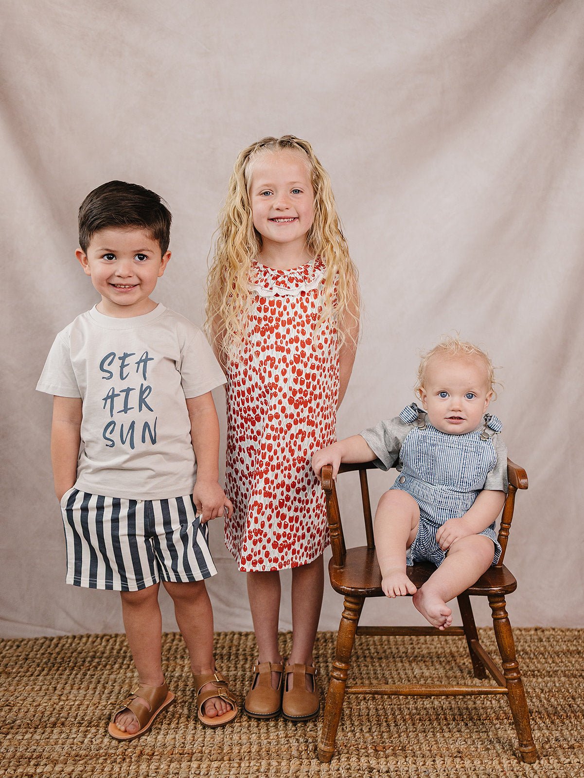 Mebie Baby Stripe Short Overalls - 
