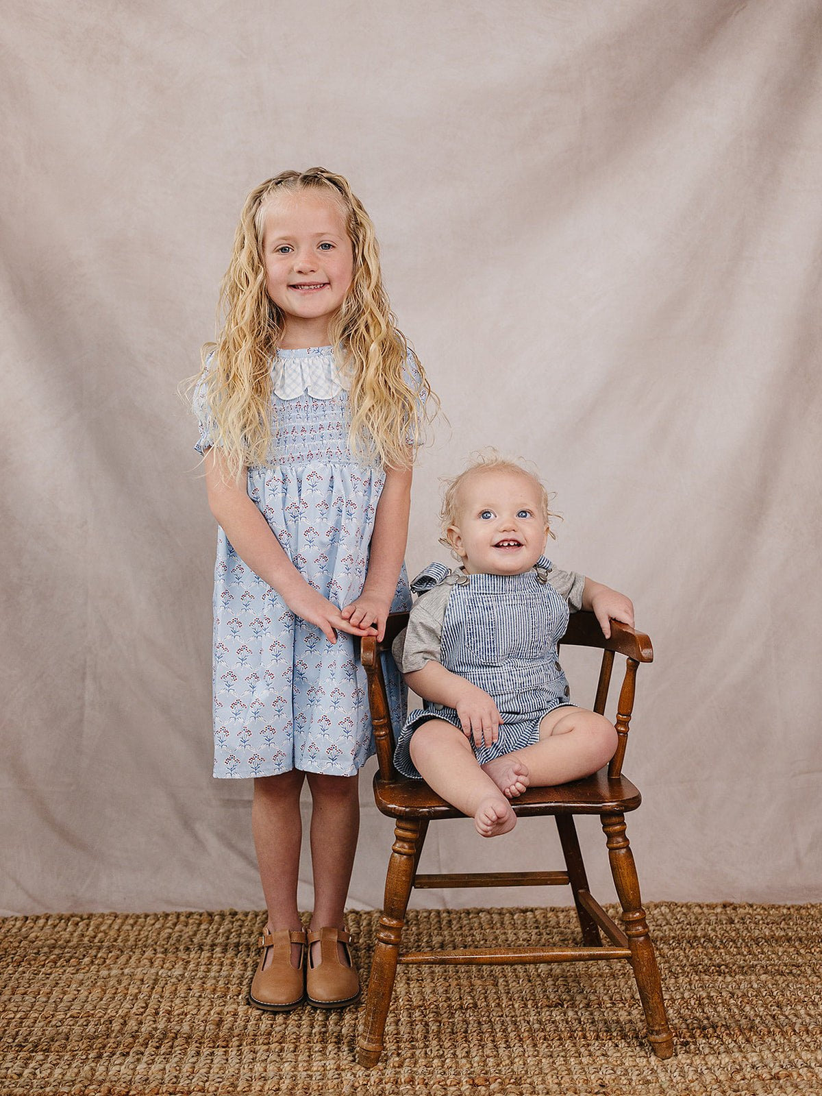 Mebie Baby Stripe Short Overalls - 