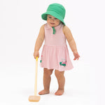 Striped Golf - Polo Tennis Dress - Hat, Baby & Toddler Clothing, Headgear, Dress, Pink | Everetts Place