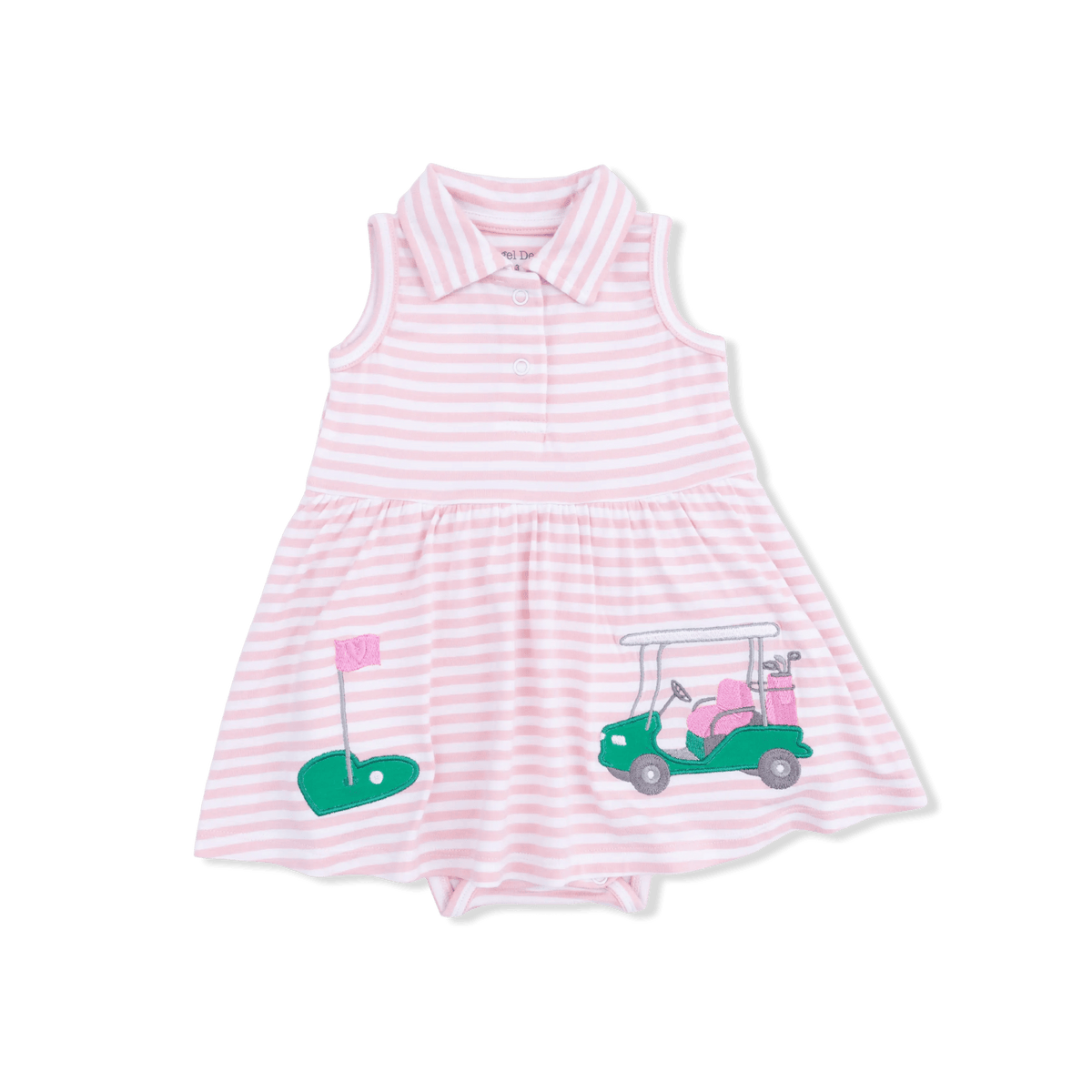 Angel Dear Striped Golf - Polo Tennis Dress - 
