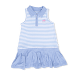 Angel Dear Striped Golf - Polo Tennis Dress with Cartwheel Short - 