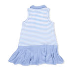 Angel Dear Striped Golf - Polo Tennis Dress with Cartwheel Short - 
