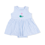 Striped Golf - Tank Bodysuit Dress - Baby & Toddler Clothing, White, Textile, Baby Products, One-piece garment | Everetts Place