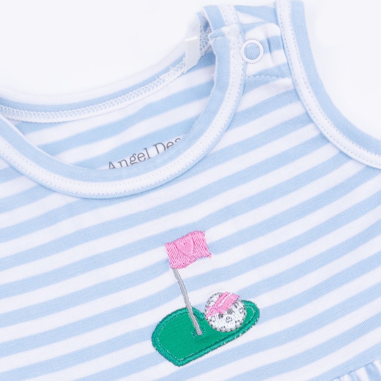 Angel Dear Striped Golf - Tank Bodysuit Dress - 