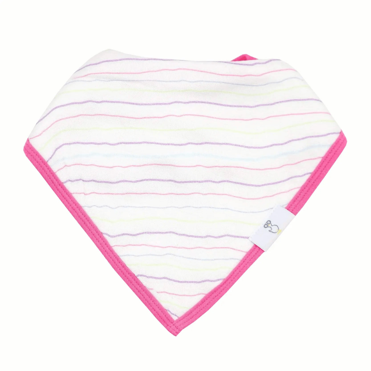 Goosewaddle® | Newborn Baby Blankets Toys Teethers Bibs & More Stripes and Stars Bib Set with Absorbent Muslin Cloth