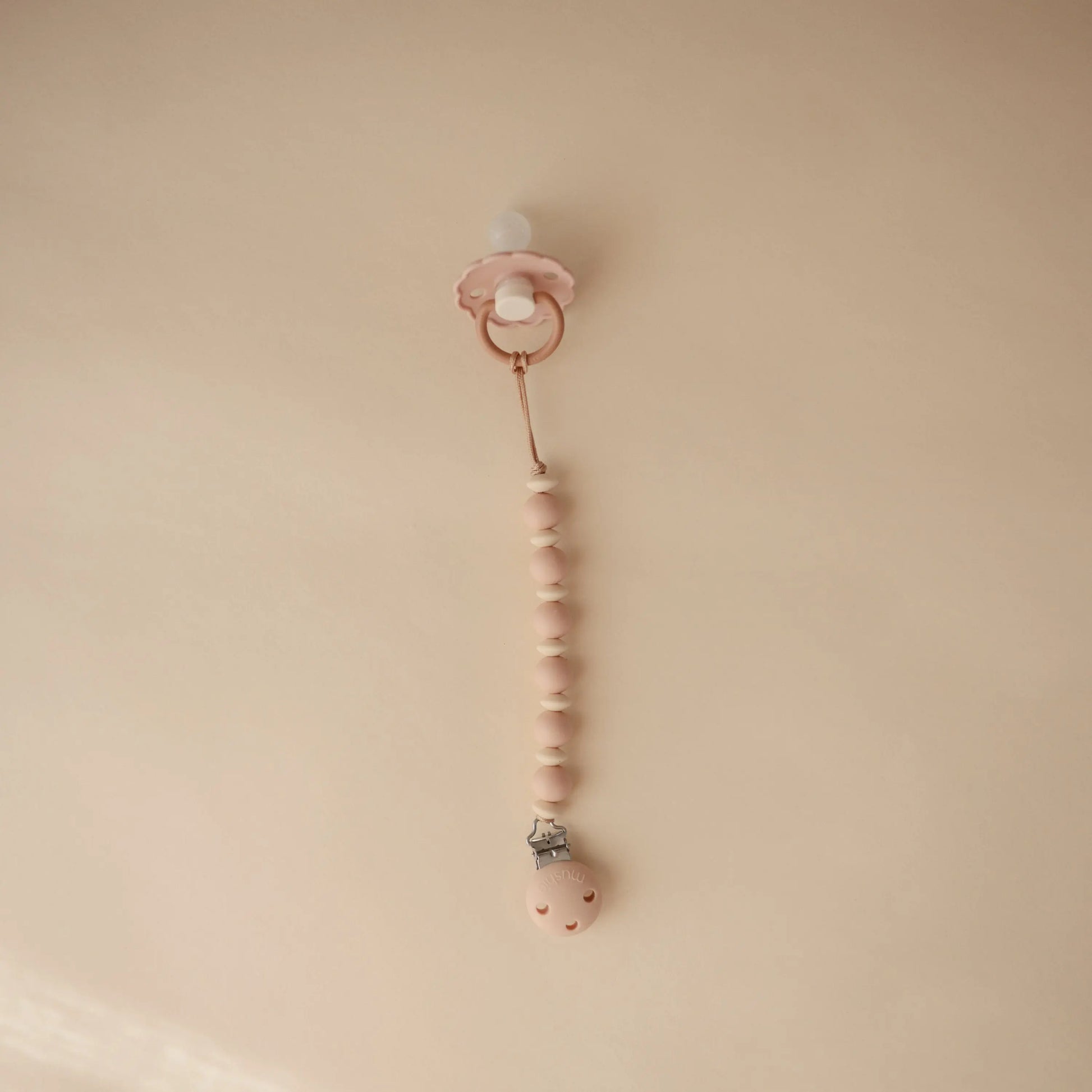 Silicone Pacifier Clip Luna Durable Food Grade Silicone Clasp for Babies Mushie