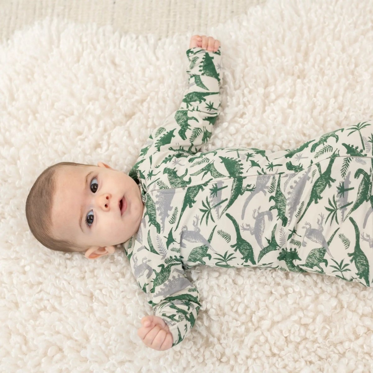Sweet Bamboo Stylish Baby Zipper Footie with Two Way Zipper for Easy Diaper Changes - 