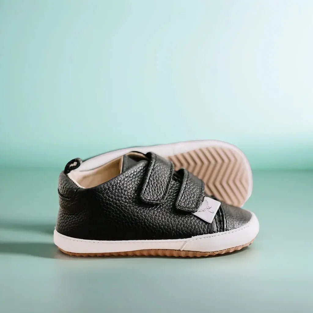 Little Love Bug Co. Stylish Low Top Sneakers with Double Velcro for Growing Kids - 