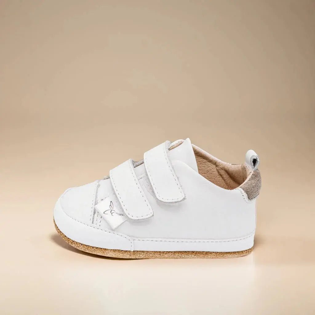 Little Love Bug Co. Stylish Low Top Sneakers with Double Velcro for Growing Kids - 