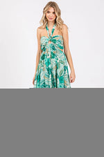 PinkBlush Stylish Maternity Maxi Dress with Tropical Print for Expecting Mothers - 