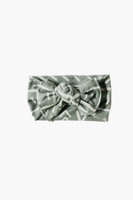 Succulent Bow Headwrap Jersey Knit Soft Stretch For Girls - Everetts Place Boutique - 