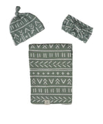 Succulent Bow Headwrap Jersey Knit Soft Stretch For Girls - Everetts Place Boutique - 