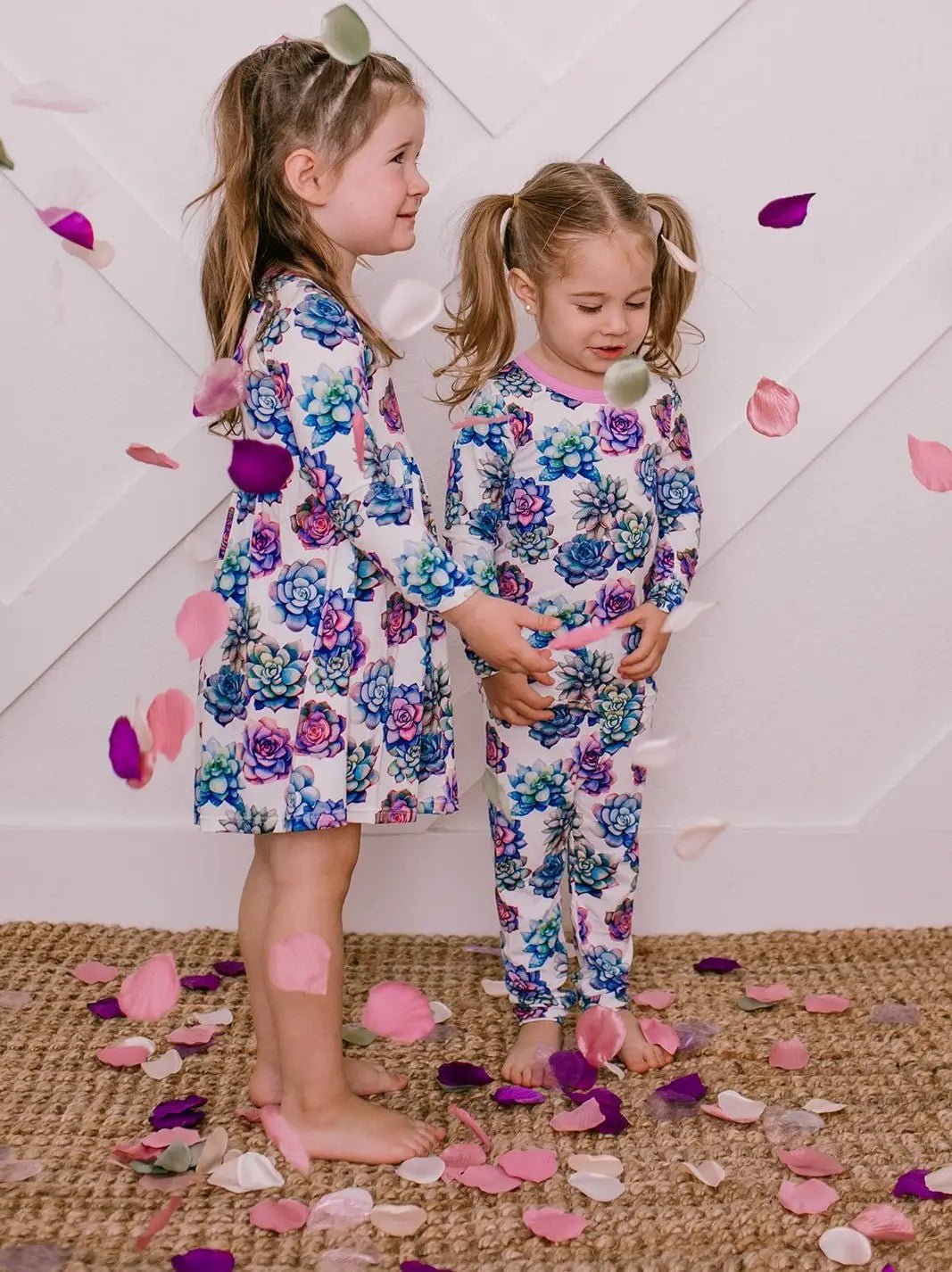 Succulent Sweetheart Pajama - Sleeve, Baby & Toddler Clothing, Textile, Child, Pink | Everetts Place