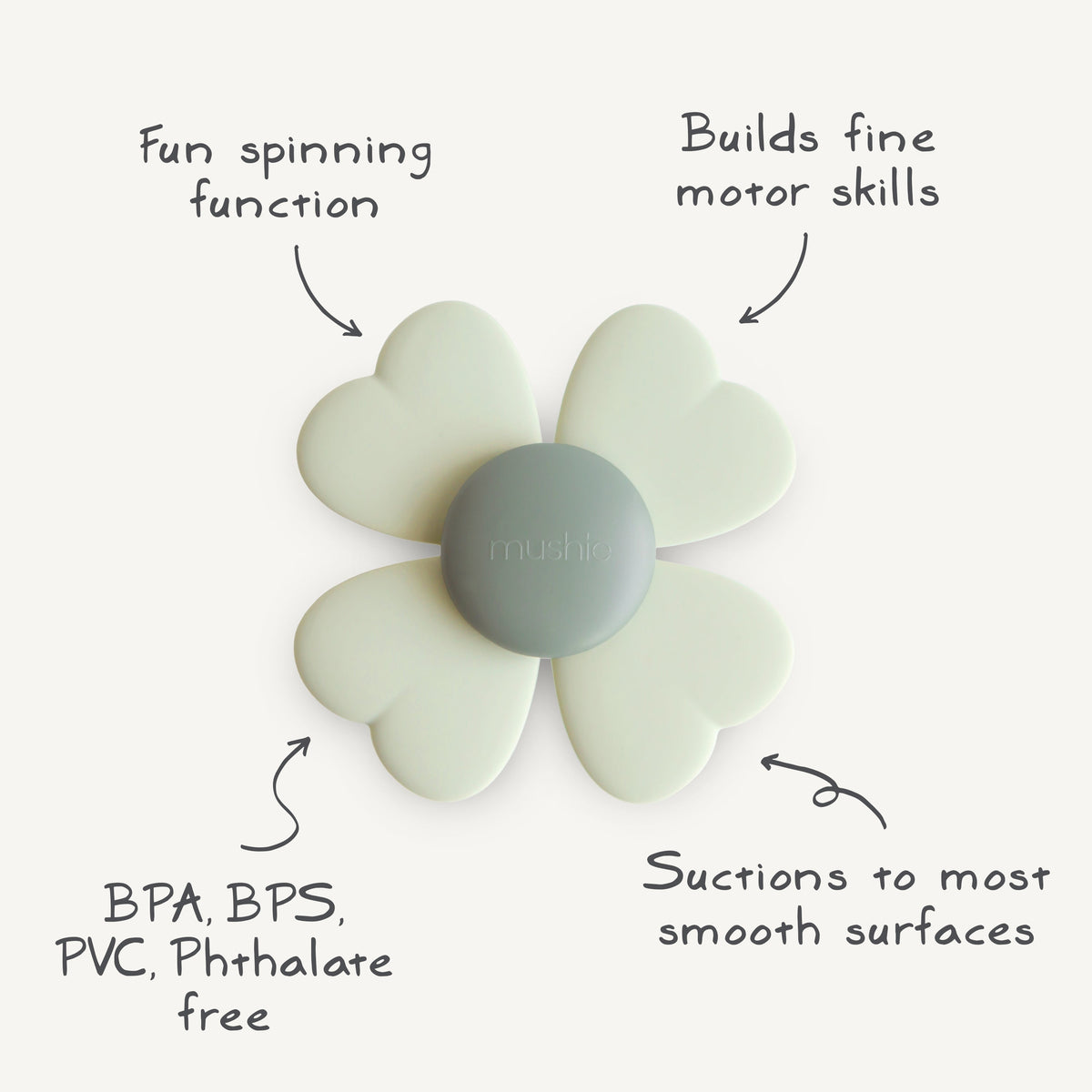 Mushie Suction Spinner Toy