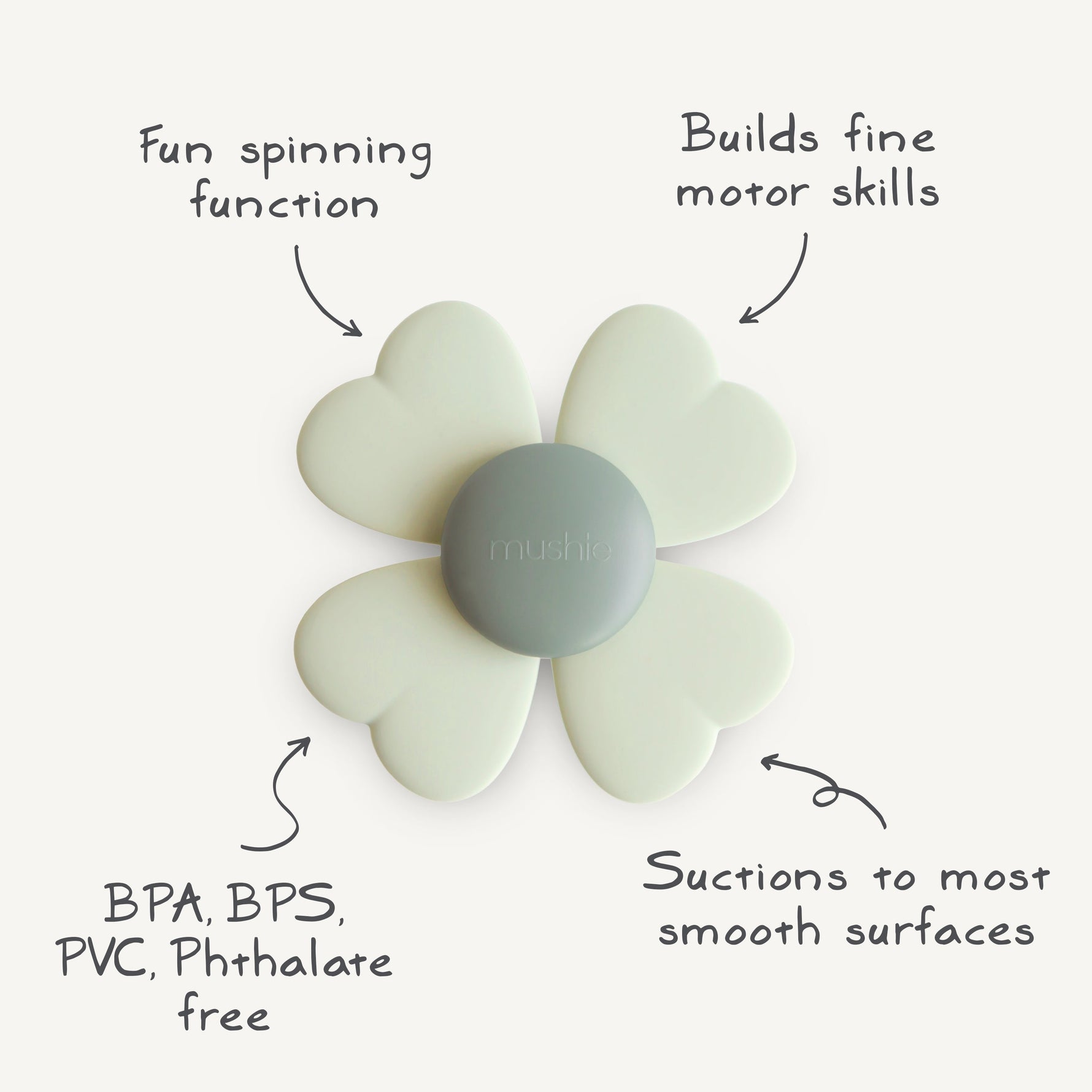 Mushie Suction Spinner Toy