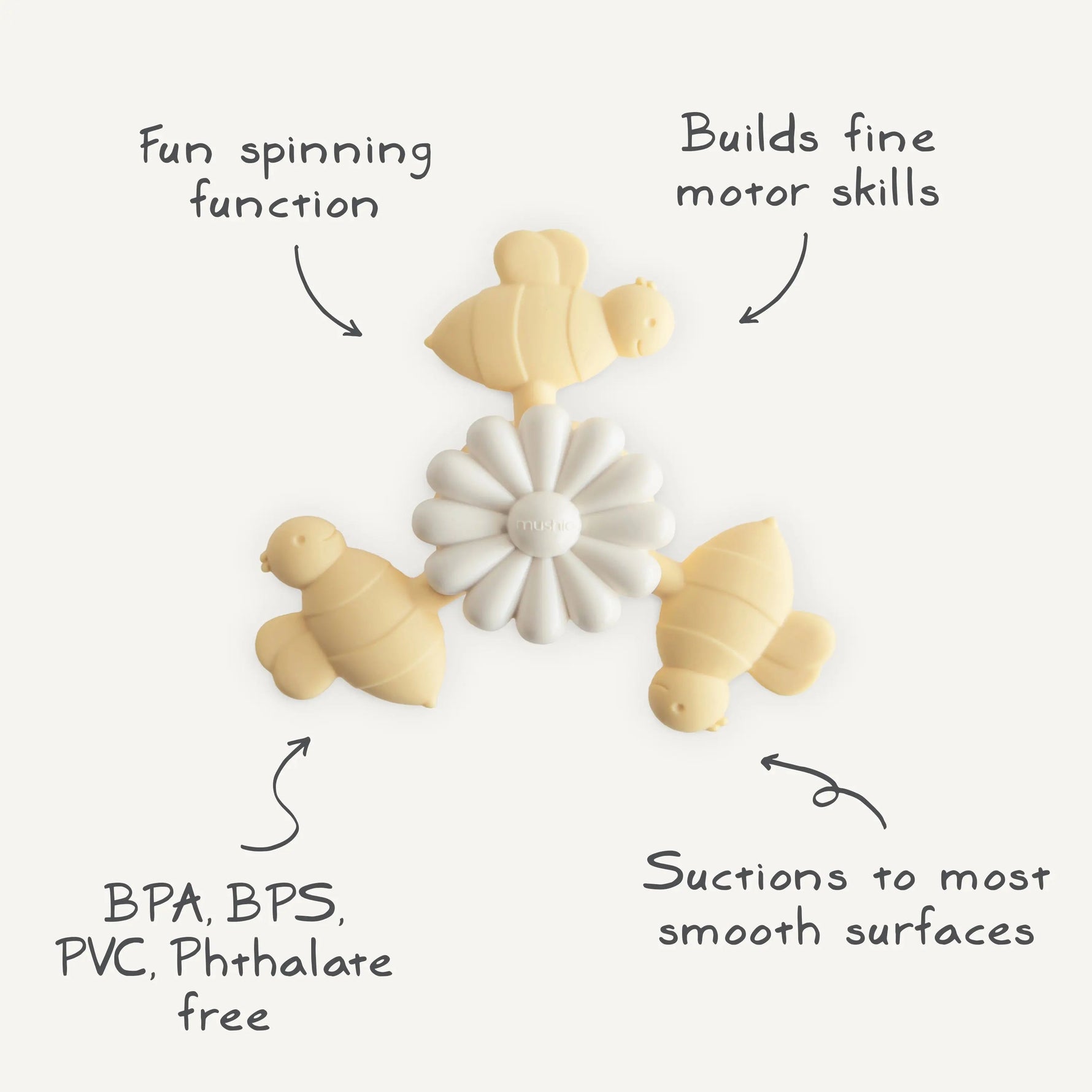 Mushie Suction Spinner Toy - 
