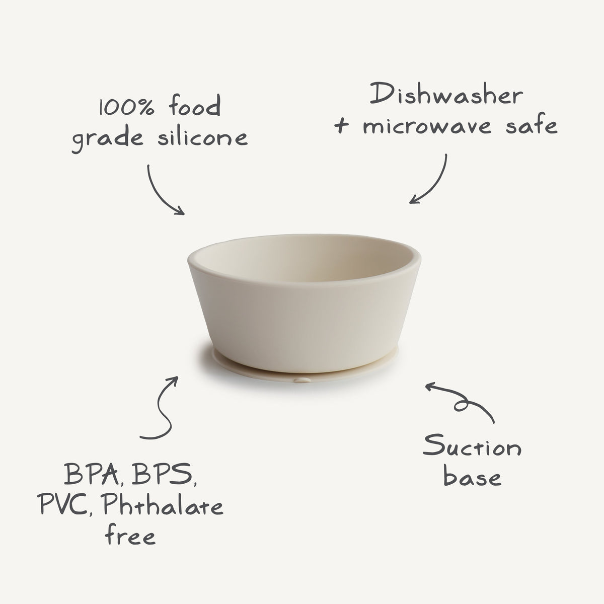 Silicone Suction Bowl by Mushie