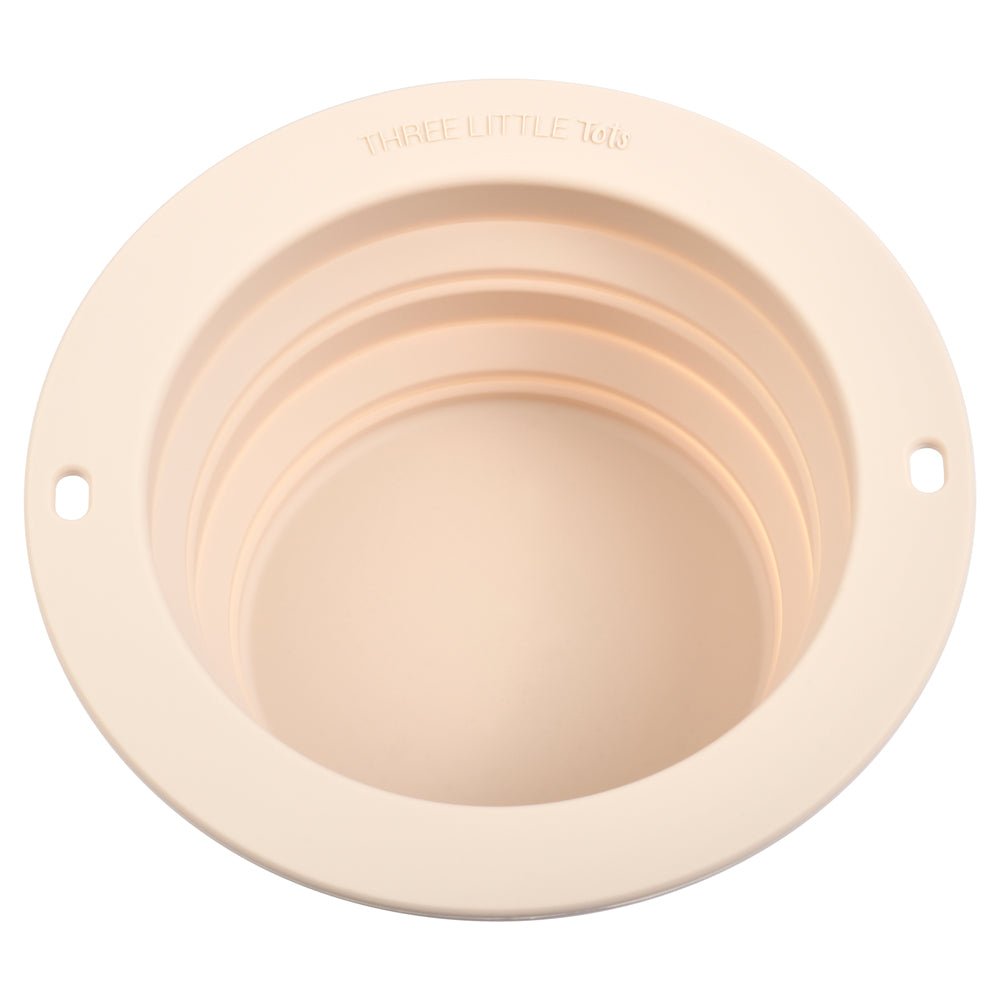 Three Little Tots Sugar Cookie Collapsible Bowl for Travel or Home - 