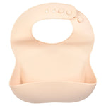 Three Little Tots Sugar Cookie Silicone Bib with Crumb Catcher - 