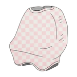 Sugar Pink And White Checkered Car Seat Cover Breathable - Everetts Place Boutique - 