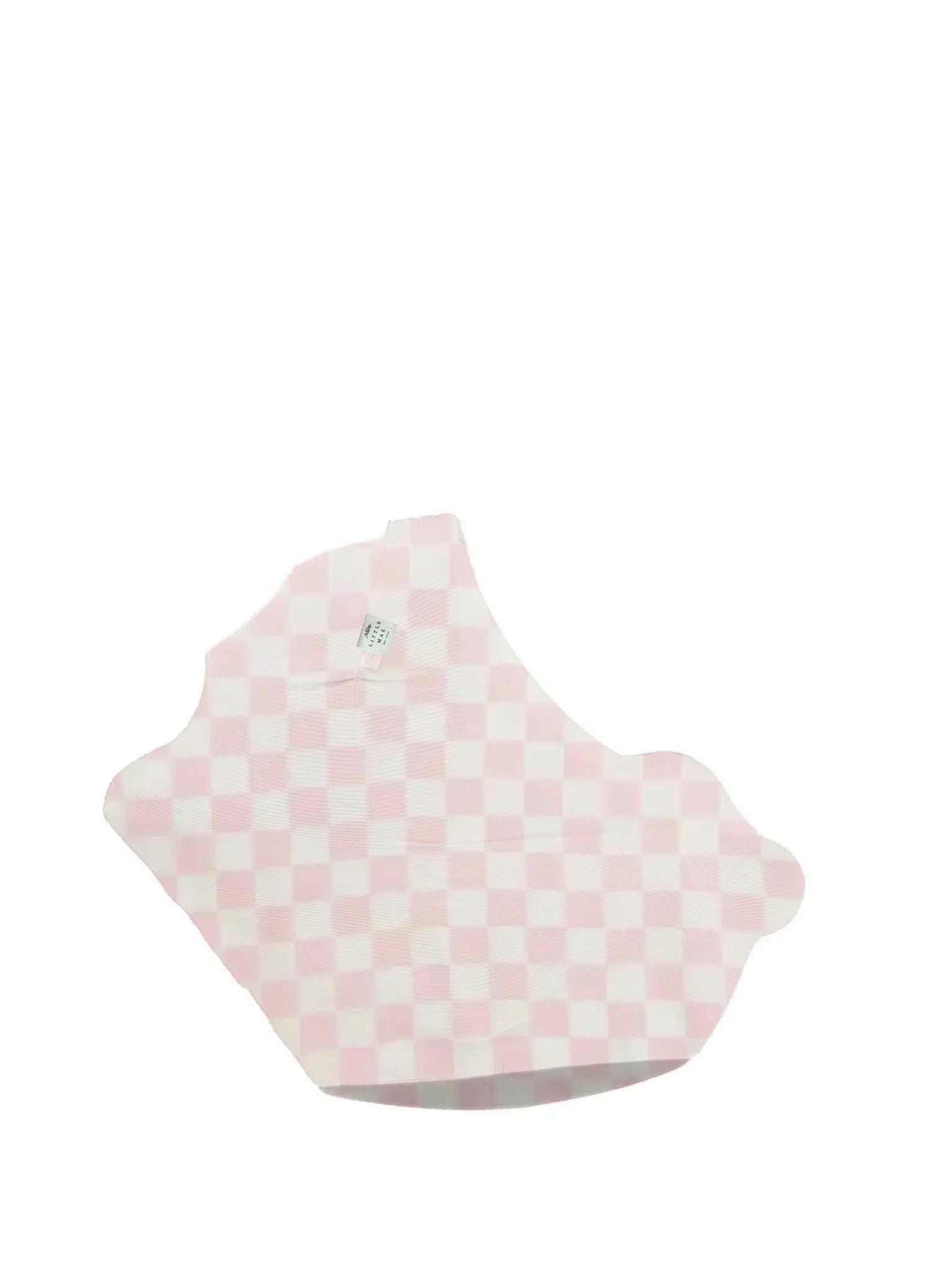 Little Mae & Co Sugar Pink & White Checkered Carseat Cover - 